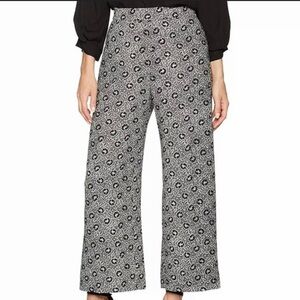Rebecca Taylor Sweet Briar Print Pant Black Combo Size 8 $375